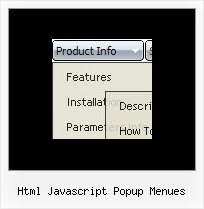 Html Javascript Popup Menues Menues En Javascript