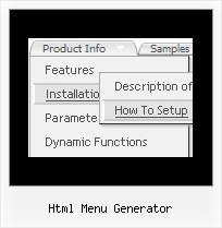 Html Menu Generator Javascript Menues Proben