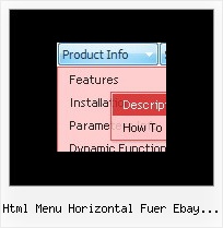 Html Menu Horizontal Fuer Ebay Auktion Baummenue Javascript