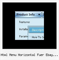Html Menu Horizontal Fuer Ebay Auktion Pulldown Menue Script Free