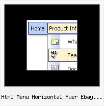 Html Menu Horizontal Fuer Ebay Auktion Menu Flyout