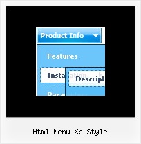 Html Menu Xp Style Rollover Aufklappbare Menues