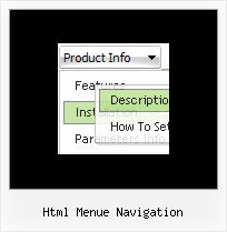 Html Menue Navigation Rollover Css