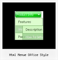 Html Menue Office Style Drop Down Menu Dreamweaver