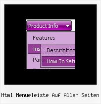 Html Menueleiste Auf Allen Seiten Menue Arbol
