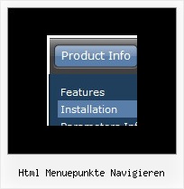Html Menuepunkte Navigieren Css Horizontales Aufklappendes Menue