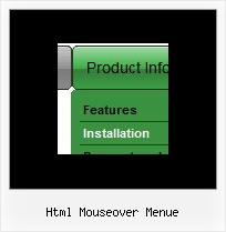 Html Mouseover Menue Drop Down Tabs