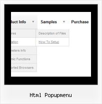 Html Popupmenu Homepage Script Menu Baum