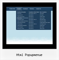 Html Popupmenue Yaml Flyout Menu