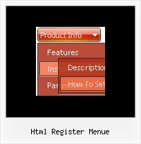 Html Register Menue Website Bewegliches Menue