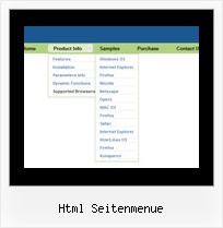 Html Seitenmenue Java Menu Muster