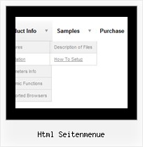 Html Seitenmenue Menue Separatoren