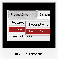 Html Seitenmenue Horizontales Css Menue Mit 3 Ebenen