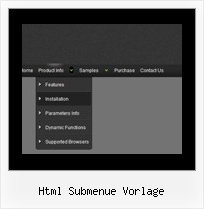 Html Submenue Vorlage Dhtml Sub Menue