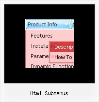 Html Submenus Css Horizontal Menus