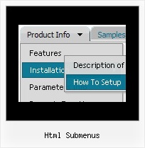 Html Submenus Modx Horizontales Aufklappmenue Css
