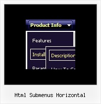 Html Submenus Horizontal Aufklappbares Untermenue Css Mit Schatten