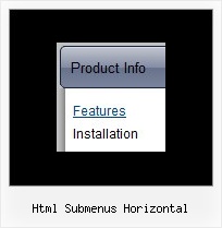 Html Submenus Horizontal Javascript Float Fenster