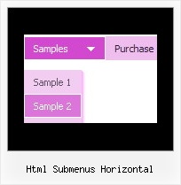 Html Submenus Horizontal Submenue Css