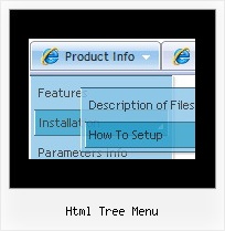 Html Tree Menu Horizontalen Schieber
