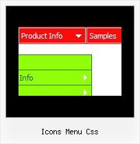 Icons Menu Css Popup Java