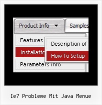 Ie7 Probleme Mit Java Menue Eigenes Html Menue