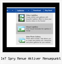 Ie7 Spry Menue Aktiver Menuepunkt Css Aufklappbares Menue Vertikal Beispiele