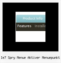 Ie7 Spry Menue Aktiver Menuepunkt Dreamweaver Ajax Menue