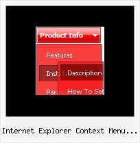 Internet Explorer Context Menu Subitems Pulldown Menu Firefox