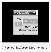 Internet Explorer List Menue Transparenz Menu Html Examples