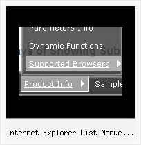 Internet Explorer List Menue Transparenz Menu Missing In Ie