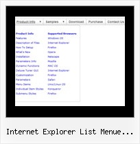 Internet Explorer List Menue Transparenz Menue Uebergangseffekte Vista