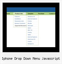 Iphone Drop Down Menu Javascript Button Hinzugefuegt