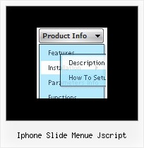 Iphone Slide Menue Jscript Menu Ajax Database