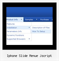 Iphone Slide Menue Jscript Menue Con Html