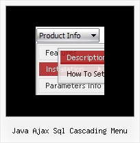 Java Ajax Sql Cascading Menu Java Rollover Dropdown Menue
