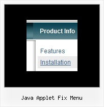 Java Applet Fix Menu Div Horizontal Menu Mit Horizontal Submenu