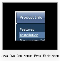 Java Aus Dem Menue Fram Einbinden Css Menue Erzeugen