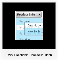 Java Calendar Dropdown Menu Css Menue Waehlen Sie
