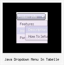 Java Dropdown Menu In Tabelle Menueleiste Vertikal Untermenue