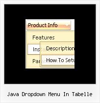 Java Dropdown Menu In Tabelle Xp Menue Schatten