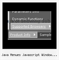 Java Menues Javascript Window Print Submenue