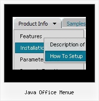 Java Office Menue Vertikale Menues Muster