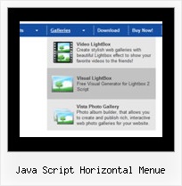 Java Script Horizontal Menue Dhtml Menue Firefox