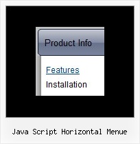 Java Script Horizontal Menue Html Java Submenu