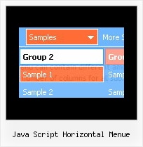 Java Script Horizontal Menue Javascript Display