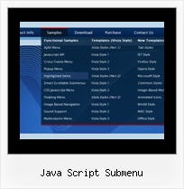 Java Script Submenu Registerkarten Website