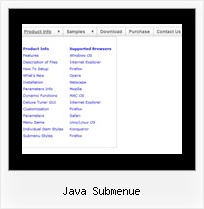 Java Submenue Horizontales Menue Zentriert