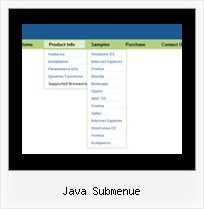 Java Submenue In Html Pulldown Menu