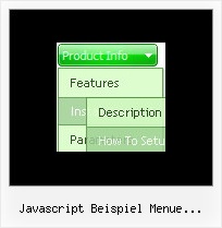 Javascript Beispiel Menue Mouseover Pull Down Css